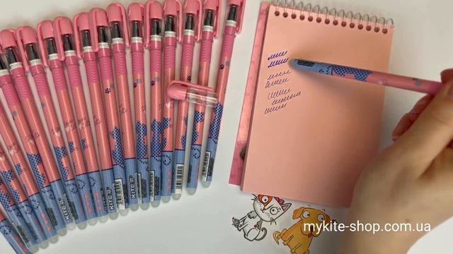 Ручка гелева "пиши-стирай" Kite Cat K21-068-01 смотреть онлайн