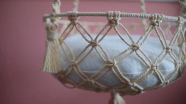 Macrame Cat Hammock Hanging cat bed смотреть онлайн