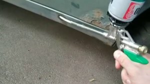 Двойной порог из монтажной пены, ржавый Шевроле Ланос часть 5.