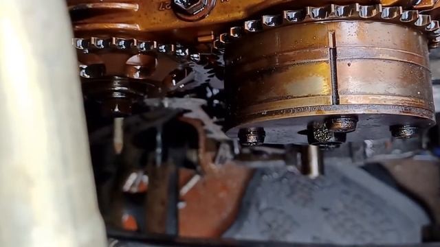change timing chain (broken teeth crankshaft sprocket) Toyota Verso '08 part#1 смотреть онлайн
