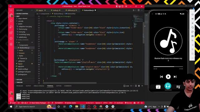 Build a Music Player App with Firebase ( Day 9 ) | React Native Projects смотреть онлайн