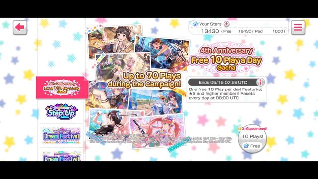 4th Anni Free Scouts | Открытие бесплатных мульти | BanG Dream EN | Бенг Дрим