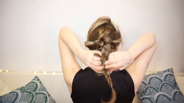 Очень простая вечерняя прическа самой себе ♥ Прическа на праздник ♥ Evening Hairstyle tutorial смотреть онлайн