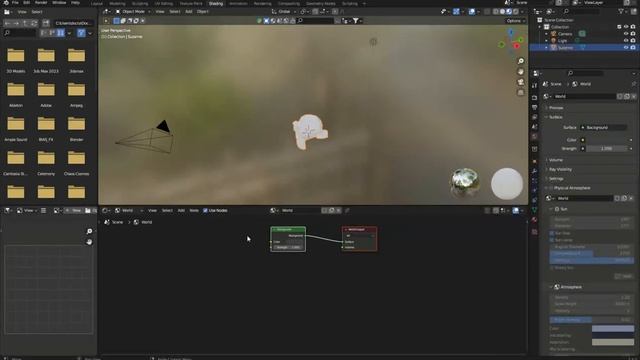 Blender Quick Tutorials - Insert HDRI Background Environment смотреть онлайн