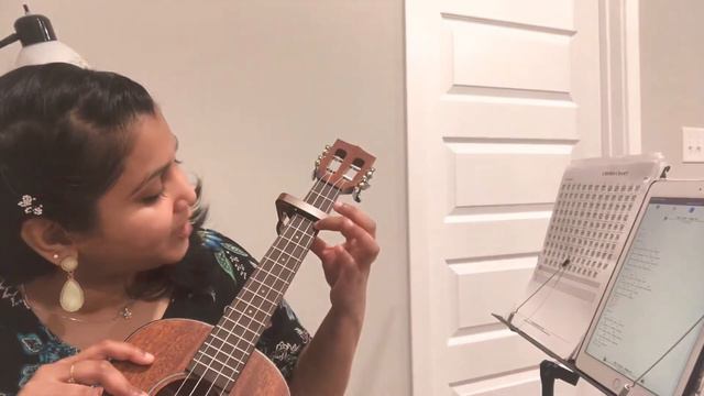 Adiga Adiga Ukulele Tutorial from Ninu Kori with Chords(Same for guitar) смотреть онлайн