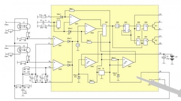 Описание принципа работы ШИМ контроллера TL494