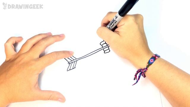 How to draw a Bow and Arrow | Bow and Arrow Easy Draw Tutorial смотреть онлайн