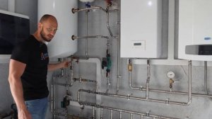 Котельная в частном доме, в которой есть всё! Два котла, бойлер и теплые полы - детальный разбор.