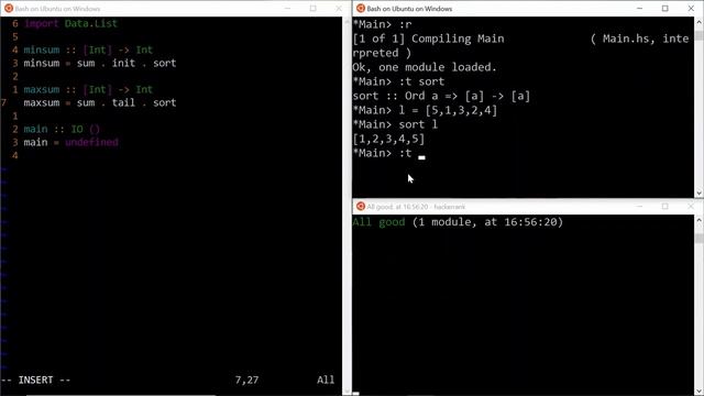 Haskelling in Hackerrank | Mini-Max Sum | E02 смотреть онлайн