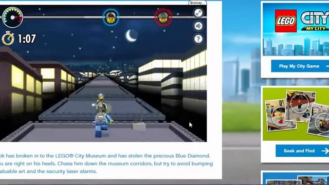 Lego policeman catch robber - game смотреть онлайн