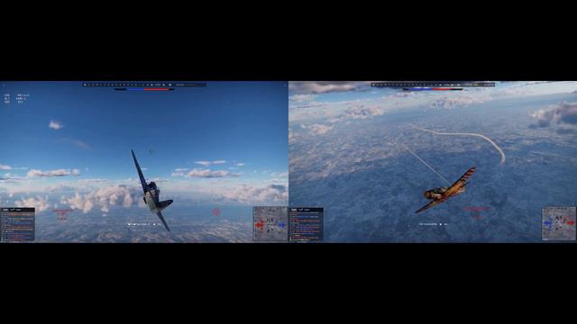 Bf 109 K4 vs Yak3 (VK-107) (War Thunder Air RB) смотреть онлайн