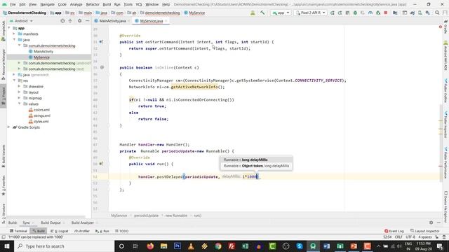 Check internet connection continuously in Android | Monitor connectivity Status | Android Studio 4. смотреть онлайн