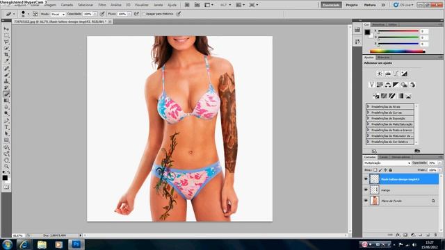 Aula Photoshop CS 5 - Tattoo - David Logam смотреть онлайн
