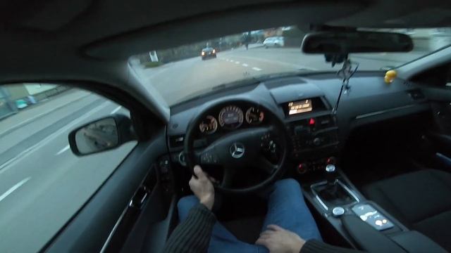 Mercedes Benz C220 CDI 170HP W204 (2008) | POV Test Drive Onboard