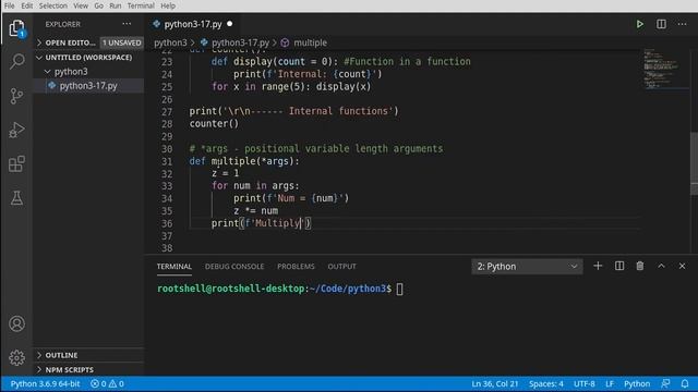 Python 3 Episode 17 Functions in depth смотреть онлайн