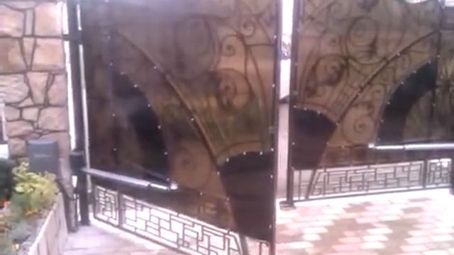 Дизайн и изготовление распашных кованых ворот смотреть онлайн