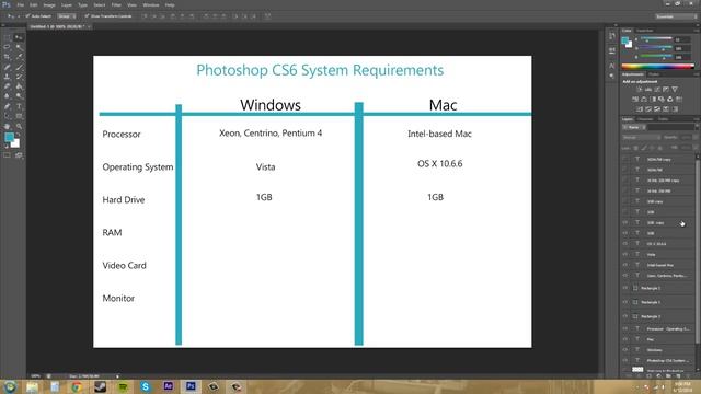 Photoshop CS6 Tutorial - 2 - System Requirements смотреть онлайн