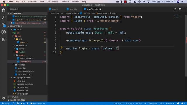 3 Creating a Mobx user store смотреть онлайн