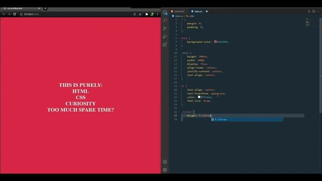 Animation scrolling text using HTML & CSS смотреть онлайн