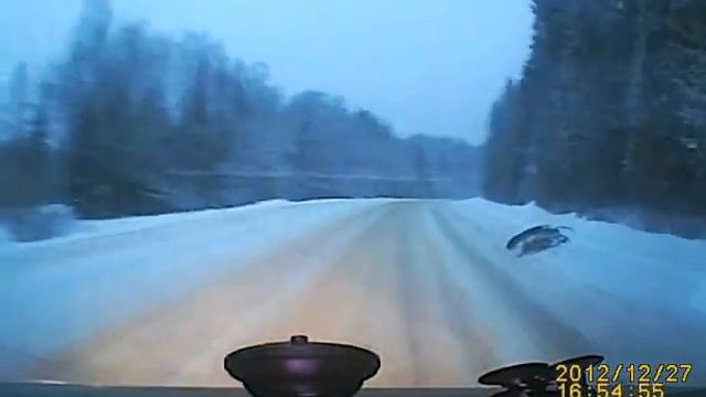 Запись с видеорегистратора-улет у д.Барканово смотреть онлайн