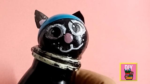 Моя авторская игрушка кошка с котенком. Из бросового материала. Мастер-класс смотреть онлайн