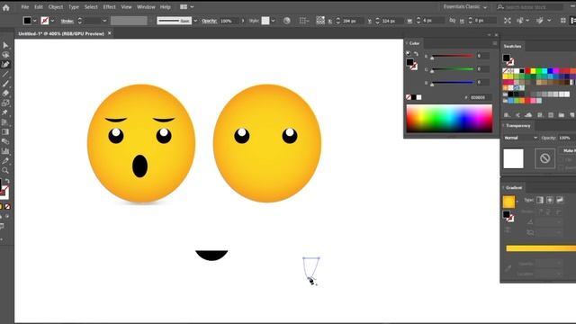 Emoji icon in adobe illustrator | AN Illustrative смотреть онлайн