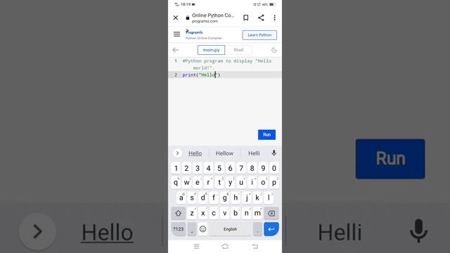 First python program?|| print "Hello world!" in python ?#pythonprogram #HelloWorld #print смотреть онлайн