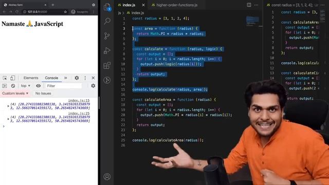 Higher-Order Functions ft. Functional Programming | Namaste JavaScript Ep. 18 смотреть онлайн