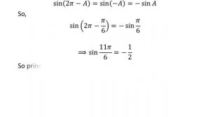 Solve sin x = -1/2