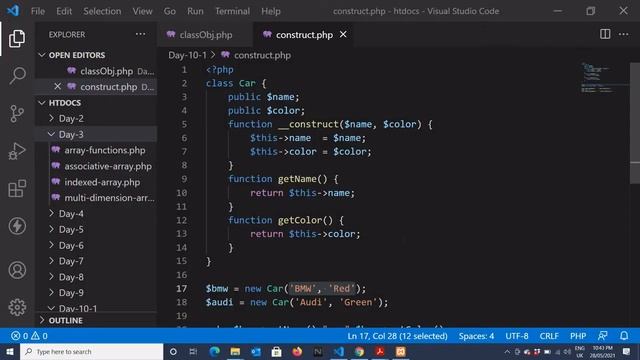 Constructor & Destructor in PHP (Hindi) смотреть онлайн