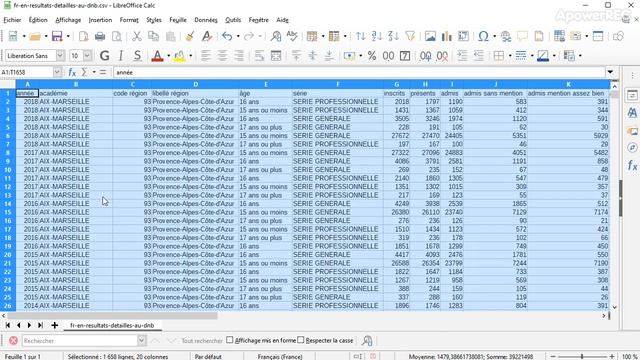 Filtrer et Trier des données avec le tableur Calc LibreOffice смотреть онлайн