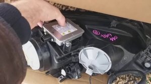 Replace change headlight lamp Honda Insight 2010 RU lang fara front bumper