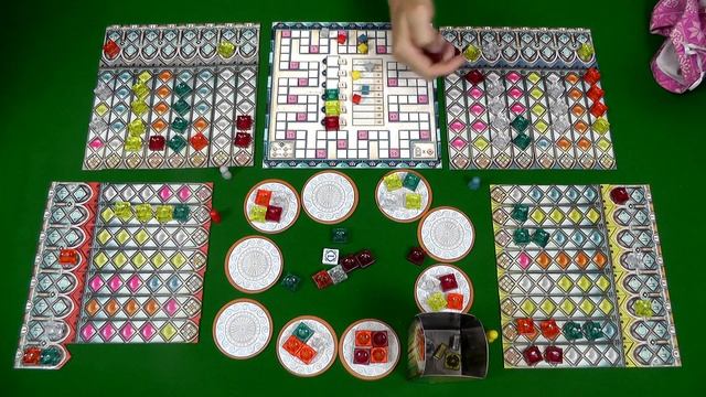 Играем в "Azul: Витражи Синтры". Партия на 4-х смотреть онлайн