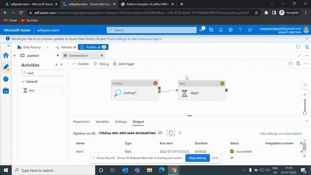 #16. Different Activity modes - Success , Failure, Completion, Skipped |AzureDataFactory Tutorial | смотреть онлайн
