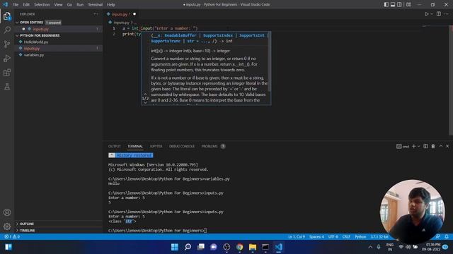 Part 3 | Inputs, Type Conversion in Python | Python Programming Tutorial Series in Malayalam смотреть онлайн