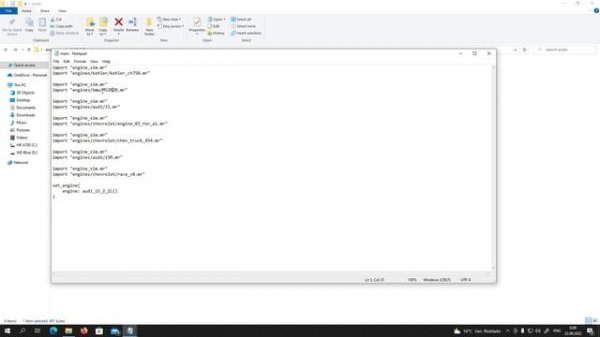 Ange's Engine Sim - How to add and select diffrent engines