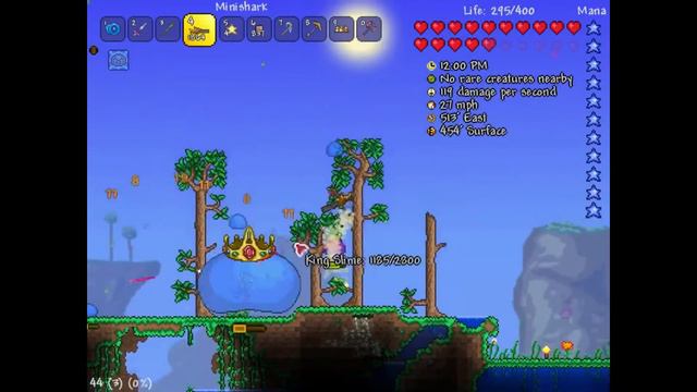 TERRARIA EPISODE 36[1080p60] - KING Slime,Counter Weight,Lightning Aura Rod,Old Man's Army смотреть онлайн