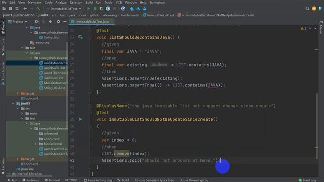 Lecture 14 Jupiter exception assertion by assertThrows & Executable смотреть онлайн