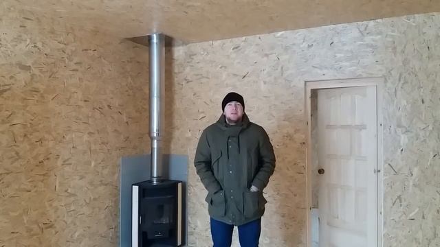 Результат строительства одноэтажного каркасного дома размером 6х8м.