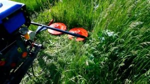 Роторная косилка на мотоблок