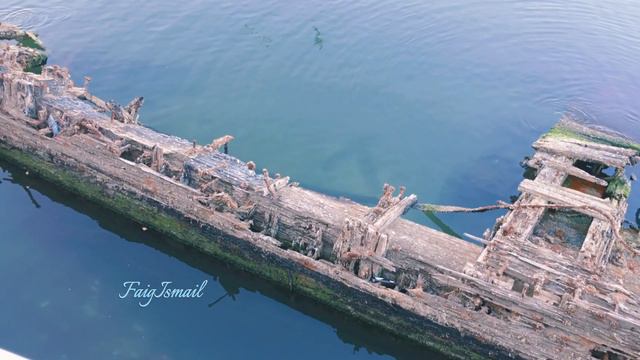 После обмеления в море близ Приморского бульвара обнажились останки затонувшего корабля "Кодор" смотреть онлайн