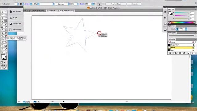Different Drawing with the star tool in Illustrator CS5 смотреть онлайн