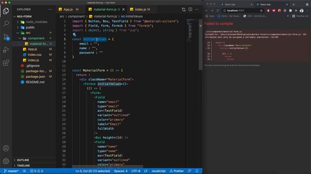 Building forms in React with Material-UI, Formik and Yup смотреть онлайн
