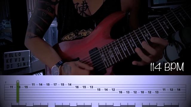 Born of Osiris - Follow the Signs Solo Tutorial | With Tabs on screen смотреть онлайн