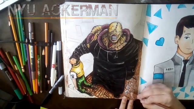Nemesis Resident Evil 3 Remake ( Speed Drawing ) Umbrella Corporation // Atenea Art смотреть онлайн