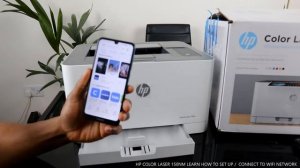 HP Colour LaserJet Learn How to Set up /Connect to A WIFI Network