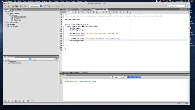 Ecuación de segundo grado en Java смотреть онлайн