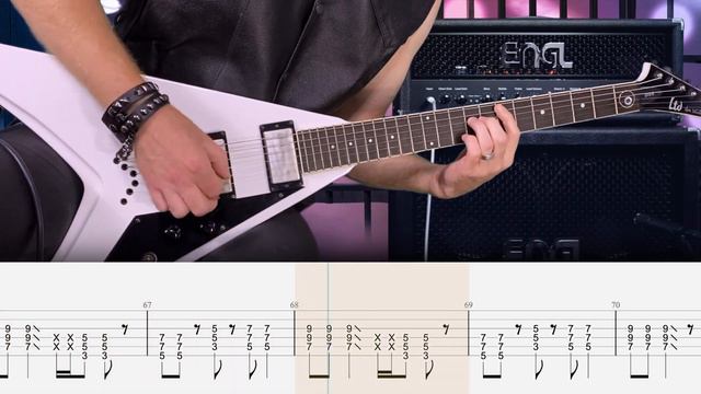 Scorpions - Rock You Like a Hurricane - Guitar Tab | Lesson | Cover | Tutorial смотреть онлайн