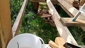 Покрытие древесины 1 слоем жидким стеклом