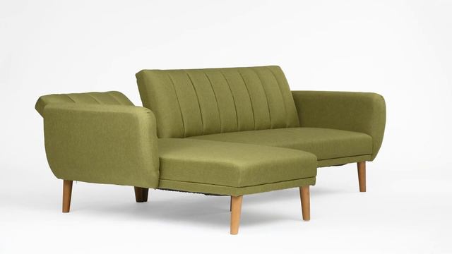 Novogratz Brittany Sectional Futon Sofa смотреть онлайн